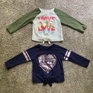 Old Navy Long Sleeve Tie Front Top Bundle